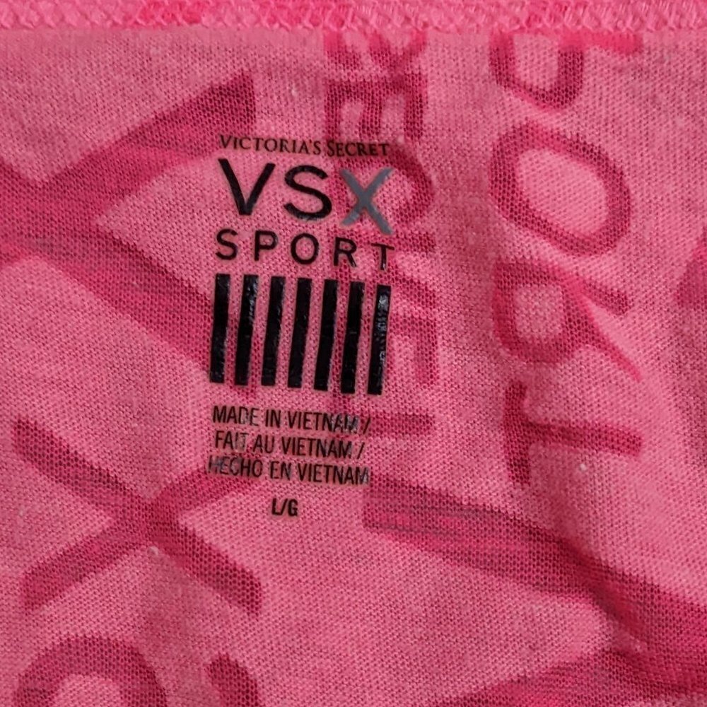 🧡 Victoria's Secret Sport Sheer Pink Velour Tee - Picture 2 of 2